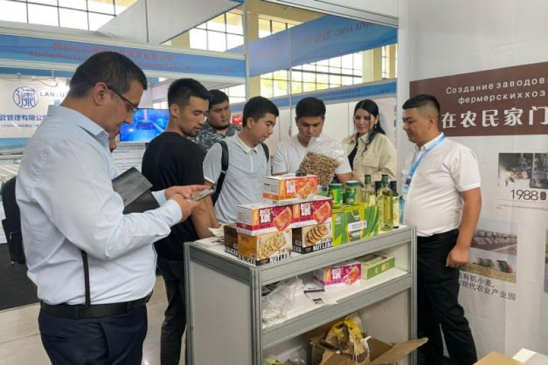 艾力努尔“五个远离”绿色有机系列产品亮相2023（第十二届）乌兹别克斯坦—中国新疆商品展览会